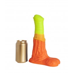 Оранжево-жёлтый фаллоимитатор Пегас Large+ - 26,5 см. Оранжево-жёлтый фаллоимитатор Пегас Large+ - 26,5 см.