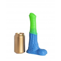 Зелёно-голубой фаллоимитатор Пегас Medium - 24 см. Зелёно-голубой фаллоимитатор Пегас Medium - 24 см.