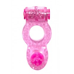 Розовое эрекционное кольцо с вибрацией Rings Ringer Розовое эрекционное кольцо с вибрацией Rings Ringer