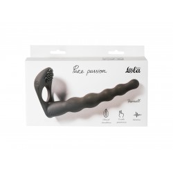 Черная вибронасадка для двойного проникновения Farnell - 17 см. Черная вибронасадка для двойного проникновения Farnell - 17 см.