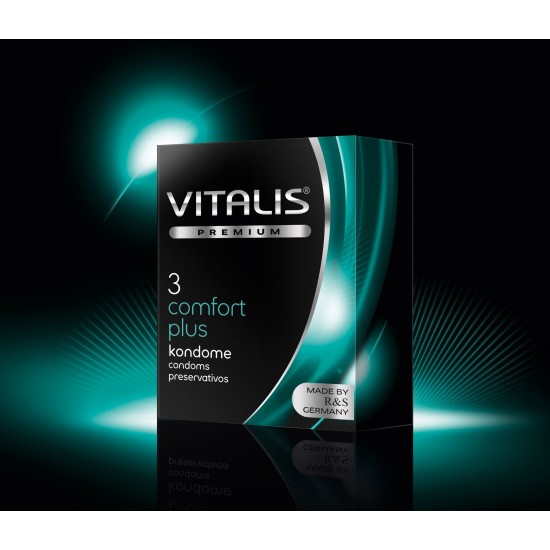 Презервативы VITALIS PREMIUM №3 comfort plus - анатомической формы (ширина 53mm)
