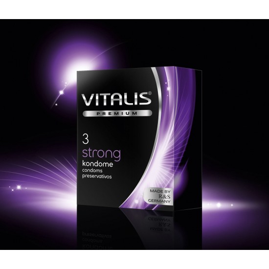 Презервативы VITALIS PREMIUM №3 strong - сверхпрочные (ширина 53mm)