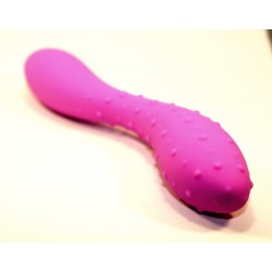 Розовый фаллоимитатор с двумя разными поверхностями - 20 см. Розовый фаллоимитатор с двумя разными поверхностями - 20 см.