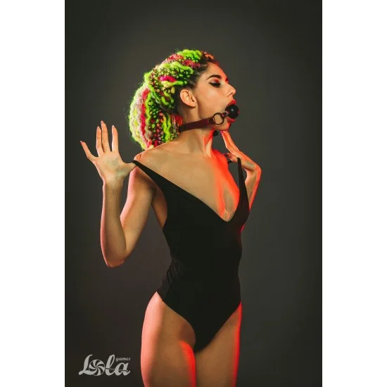Черно-красный кляп-шарик Love Bite 1153-01lola