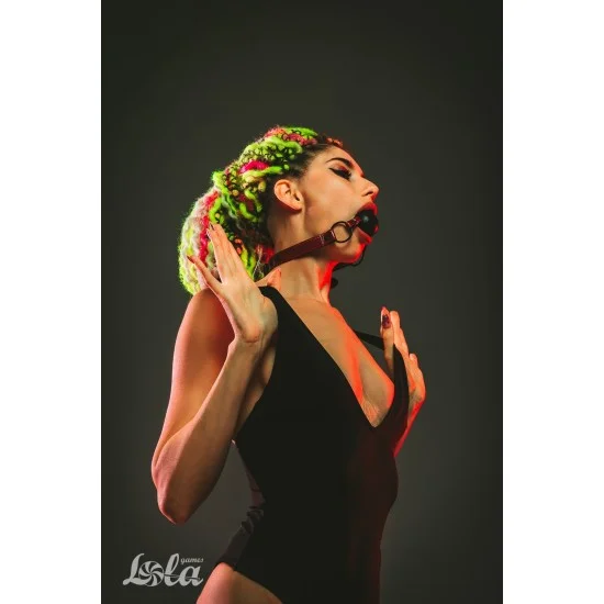 Черно-красный кляп-шарик Love Bite 1153-01lola