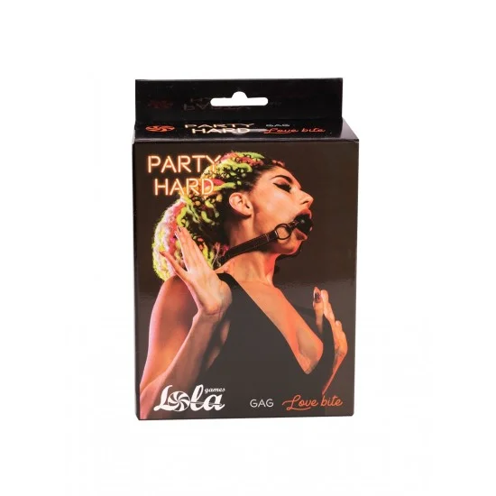 Черно-красный кляп-шарик Love Bite 1153-01lola