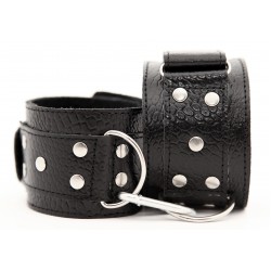 Чёрные кожаные наручники Чёрные кожаные наручники