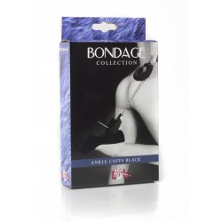 Чёрные меховые оковы на ноги BONDAGE Чёрные меховые оковы на ноги BONDAGE