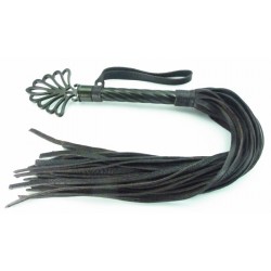 Коричневая плеть с металлической рукоятью - 60 см. Коричневая плеть с металлической рукоятью - 60 см.