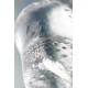 Накопитель Двусторонний фаллоимитатор Sexus Glass, стекло, прозрачный, 16 см