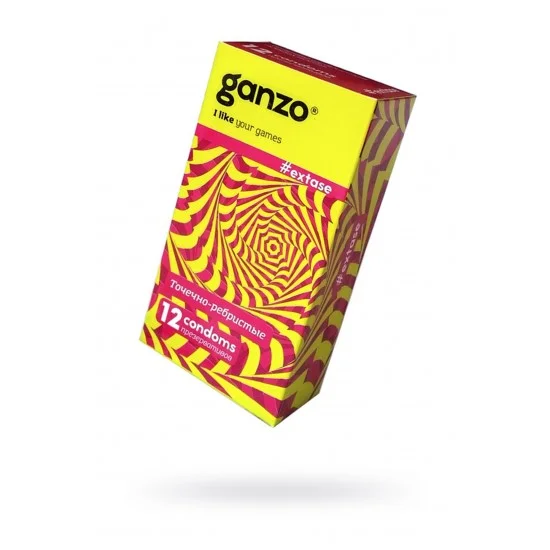 Презервативы Ganzo Extase, с точечно-ребристой поверхностью, анатомической формы, латекс, 18 см, 12 0701-008 Презервативы Ganzo Extase, с точечно-ребристой поверхностью, анатомической формы, латекс, 18 см, 12 0701-008