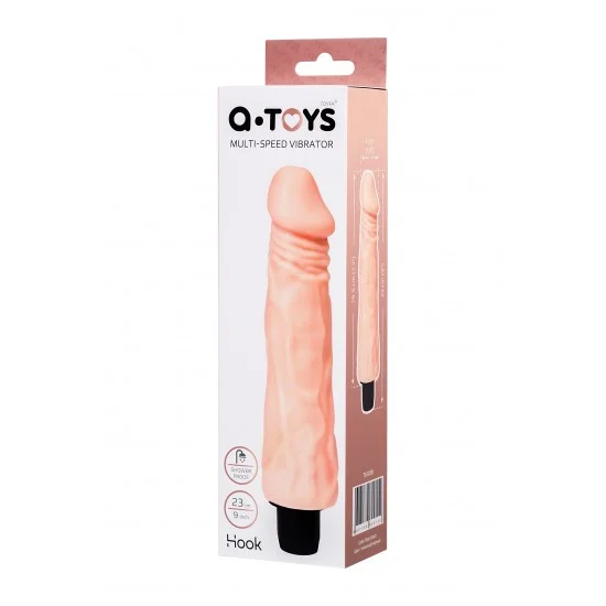 Реалистичный вибратор TOYFA  A-Toys Hook, TPE, телесный, 23 см 761018
