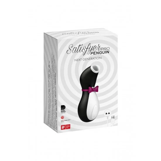Вакуум-волновой бесконтактный стимулятор клитора Satisfyer Pro Penguin NG, силикон, черный, 11,5 см. J2018-8N-P Вакуум-волновой бесконтактный стимулятор клитора Satisfyer Pro Penguin NG, силикон, черный, 11,5 см. J2018-8N-P
