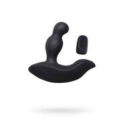 Стимулятор простаты Levett Louis с вращающейся головкой, силикон, черный, 13 см