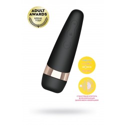Вакуум-волновой бесконтактный стимулятор клитора Satisfyer PRO 3 Vibration, силикон, черный, 14 см.