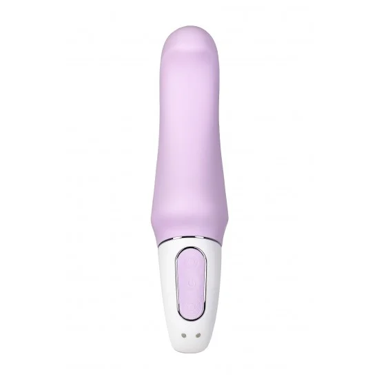 Нереалистичный вибратор Satisfyer Vibes Charming Smile, силикон, фиолетовый, 18,7 см. J6426-V Нереалистичный вибратор Satisfyer Vibes Charming Smile, силикон, фиолетовый, 18,7 см. J6426-V