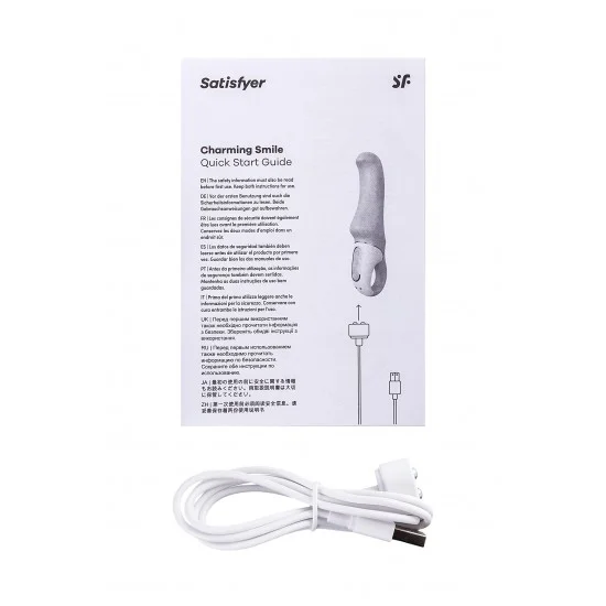 Нереалистичный вибратор Satisfyer Vibes Charming Smile, силикон, фиолетовый, 18,7 см. J6426-V Нереалистичный вибратор Satisfyer Vibes Charming Smile, силикон, фиолетовый, 18,7 см. J6426-V