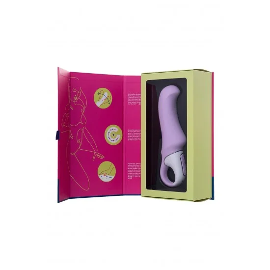 Нереалистичный вибратор Satisfyer Vibes Charming Smile, силикон, фиолетовый, 18,7 см. J6426-V Нереалистичный вибратор Satisfyer Vibes Charming Smile, силикон, фиолетовый, 18,7 см. J6426-V