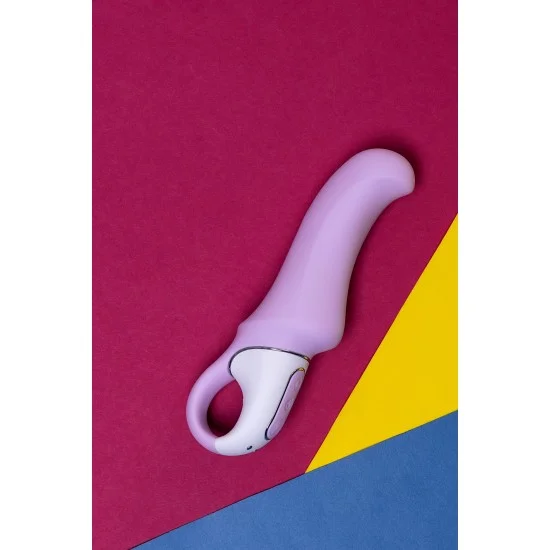 Нереалистичный вибратор Satisfyer Vibes Charming Smile, силикон, фиолетовый, 18,7 см. J6426-V Нереалистичный вибратор Satisfyer Vibes Charming Smile, силикон, фиолетовый, 18,7 см. J6426-V