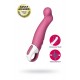 Нереалистичный вибратор Satisfyer Vibes Petting Hippo, силикон, красный, 22,9 см.