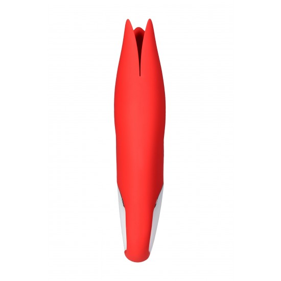 Нереалистичный вибратор Satisfyer Vibes Power Flower, силикон, красный, 18,8 см.