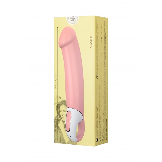 Нереалистичный вибратор Satisfyer Vibes Master, силикон, бежевый, 23,5 см.