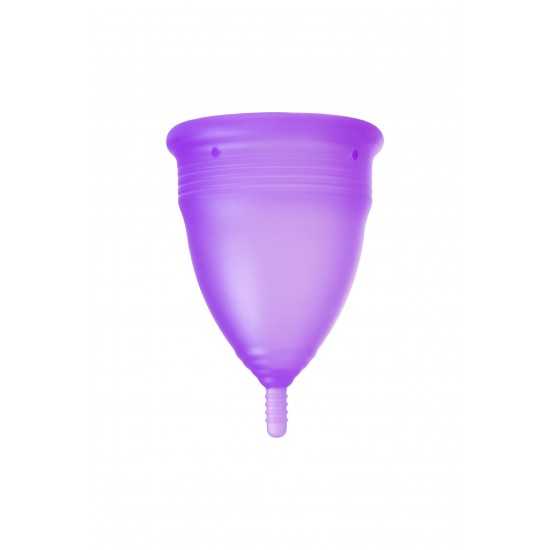 Гигиеническая менструальная чаша Eromantica, силикон, фиолетовая, L