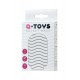 Мастурбатор TOYFA A-Toys Pocket Wavy, TPR, белый, 7,8 см