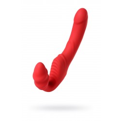 Безремневой страпон Black & Red by TOYFA с вибрацией, силикон, красный, 35 см Безремневой страпон Black & Red by TOYFA с вибрацией, силикон, красный, 35 см