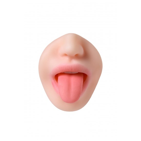 Мастурбатор реалистичный TOYFA Juicy Pussy Fruity Tongue, рот и вагина, TPE, телесный,19 см