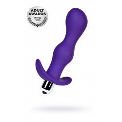 Анальная пробка с вибрацией A-Toys by TOYFA Kamet, размер L, силикон, фиолетовая, 14 см Анальная пробка с вибрацией A-Toys by TOYFA Kamet, размер L, силикон, фиолетовая, 14 см