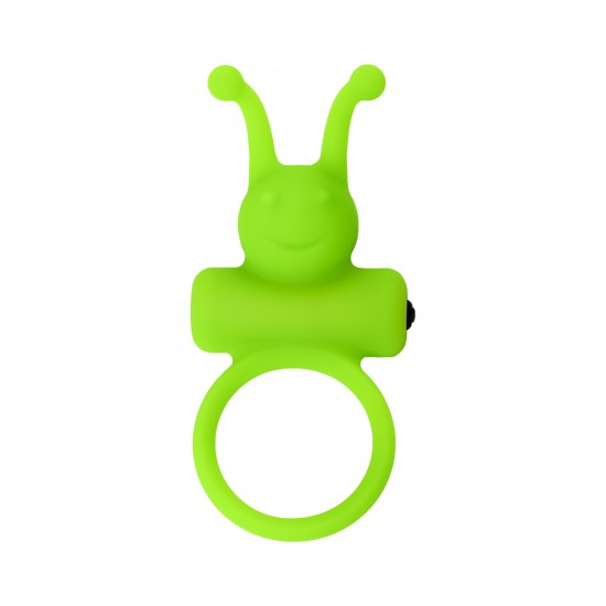 Эрекционное кольцо на пенис A-Toys by TOYFA Flik, силикон, зеленый, 9,1 см, Ø 3,1 см