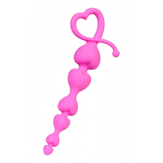 Анальная цепочка ToDo by Toyfa Sweety, силикон, розовый, 18,5 см, Ø 3,1 см