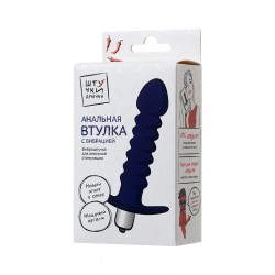 Анальный вибратор Штучки-Дрючки, фиолетовый, силикон, 14 см Анальный вибратор Штучки-Дрючки, фиолетовый, силикон, 14 см
