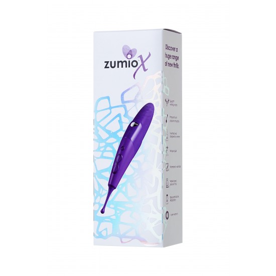 Стимулятор клитора с ротацией Zumio X,фиолетовый,ABS пластик, 18 см