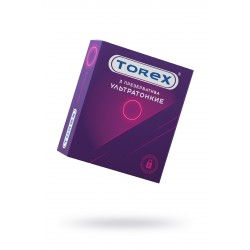 Презервативы ультратонкие TOREX латекс, №3, 19 см Презервативы ультратонкие TOREX латекс, №3, 19 см