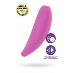 Вакуум-волновой бесконтактный стимулятор клитора Satisfyer Curvy 3+, силикон, розовый, 14,5 см.