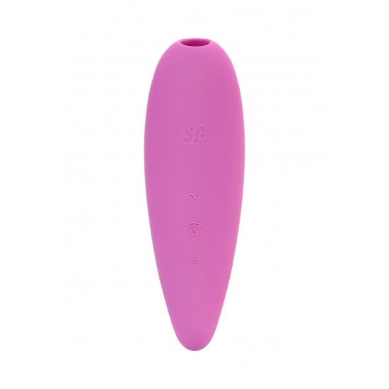 Вакуум-волновой бесконтактный стимулятор клитора Satisfyer Curvy 3+, силикон, розовый, 14,5 см.