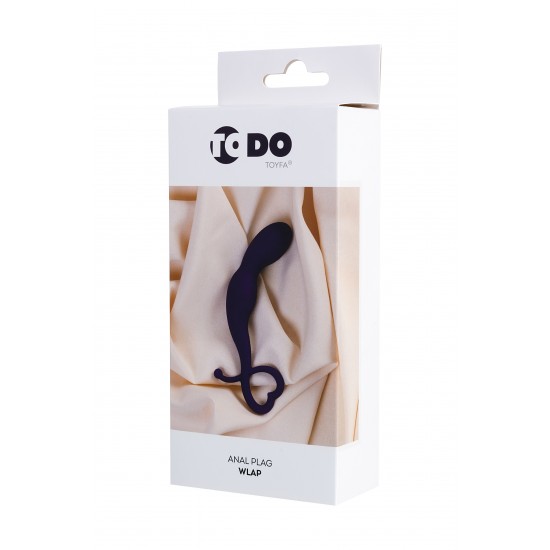 Анальная втулка ToDo by Toyfa Wlap, водонепроницаемая, силикон, фиолетовая, 16 см, Ø 2,5 см