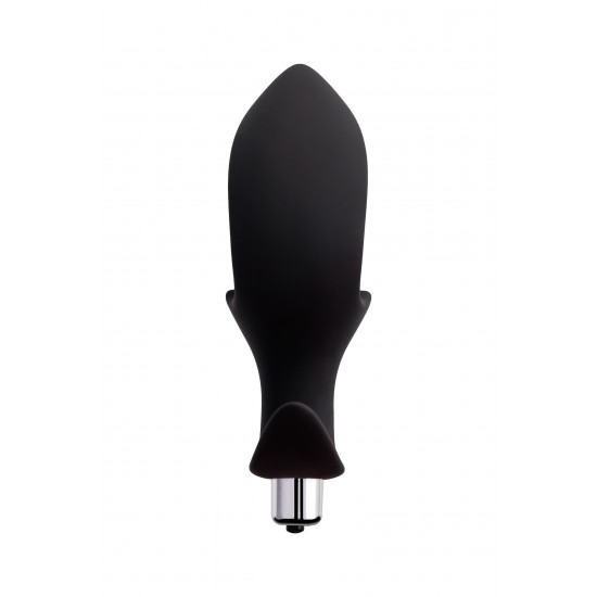 Анальная вибровтулка-расширитель POPO Pleasure by TOYFA Cordis, силикон, черная, 17 см, Ø 7,5 см