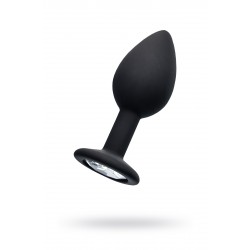 Анальная втулка POPO Pleasure by TOYFA со стразом S, силикон, черная, 7,2 см, Ø 2,8 см, 25 г Анальная втулка POPO Pleasure by TOYFA со стразом S, силикон, черная, 7,2 см, Ø 2,8 см, 25 г