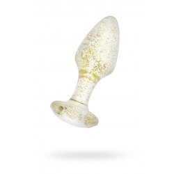 Анальная втулка TOYFA, акрил, золотая, 8 см, Ø 2,8 см Анальная втулка TOYFA, акрил, золотая, 8 см, Ø 2,8 см