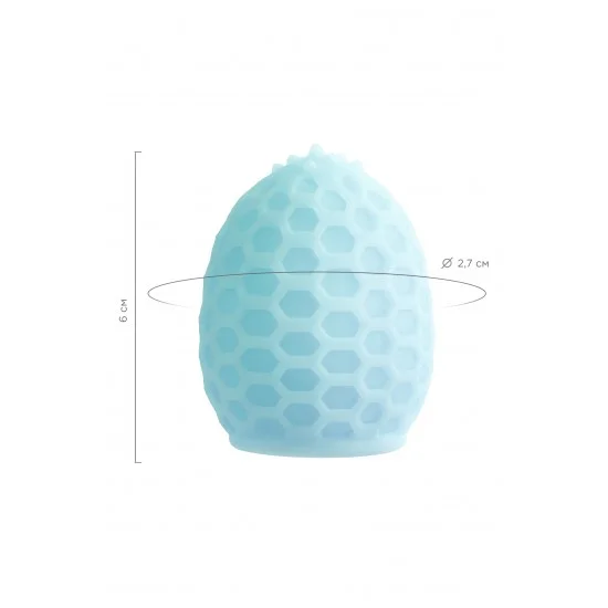 Мастурбатор A-Toys Pufl, бирюзовый, ТРЕ, 6 см Ø 2,7 см 763016 Мастурбатор A-Toys Pufl, бирюзовый, ТРЕ, 6 см Ø 2,7 см 763016