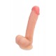 Фаллоимитатор RealStick Silicone Hugh J, телесный, 20,5 см