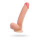 Фаллоимитатор RealStick Silicone Henry C, телесный, 25 см