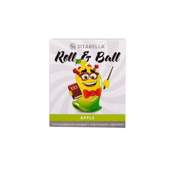 Стимулирующий презерватив-насадка Roll & Ball Apple