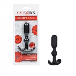 Черный силиконовый анальный стимулятор Booty Call - 9 см. Черный силиконовый анальный стимулятор Booty Call - 9 см.