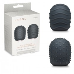 Набор из 2 силиконовых текстурированных насадок для вибратора Le Wand Набор из 2 силиконовых текстурированных насадок для вибратора Le Wand