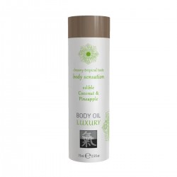 Съедобное масло для тела Кокос и Ананас, 75мл. Съедобное масло для тела Кокос и Ананас, 75мл.