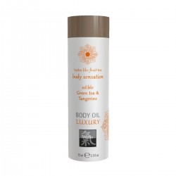 Съедобное масло для тела - Зеленый чай и мандарин, 75мл. Съедобное масло для тела - Зеленый чай и мандарин, 75мл.